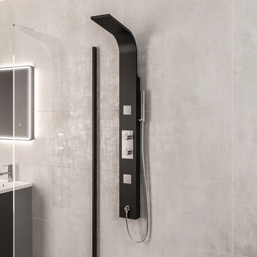 Ardour Black Shower Tower