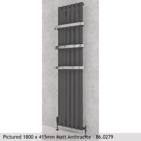 Radiateur vertical 40x160 cm - Noir mat - commander une façade plate ? -  Radiator-Outlet