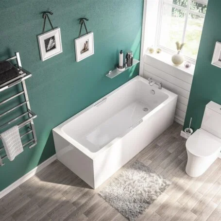 Portland 1600 x 700 Low Level Twin Grip Eco Bath Tub